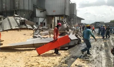 Zona del lugar donde ocurrió el accidente laboral. 
