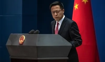 Portavoz del Ministerio de Exteriores chino Zhao Lijian.