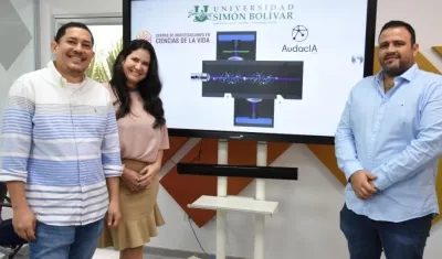 Leonardo Pacheco, Nataly Galán Freyle y Reynaldo Villarreal.