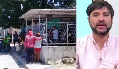 Lugar de los hechos y el Alcalde Jaime Pumarejo.