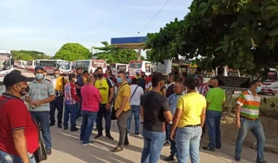Conductores en una de las nevadas.