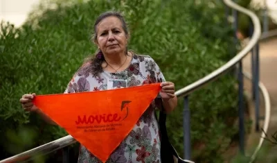 La activista y portavoz del Movimiento Nacional de Víctimas de Crímenes de Estado (Movice) de Colombia, Luz Marina Hache