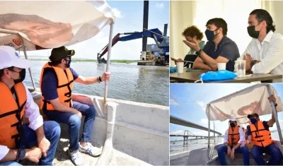 Recorrido del Alcalde Pumarejo y Gerente de Triple A.