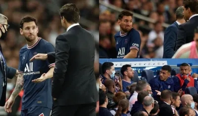 Las imágenes de Messi tras salir reemplazado.