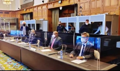 Audiencia de la Corte Internacional de Justicia.