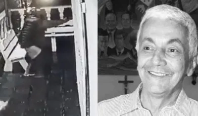 Imagen del ataque a bala y de Marcos Montalvo.