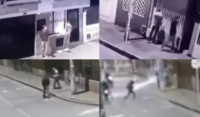 Imágenes del insólito suceso.