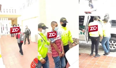 Salida de Aldair Aguirre Pérez a la Defensoría.