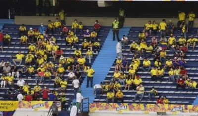 Partido anterior de eliminatoria en el estadio Metropolitano.