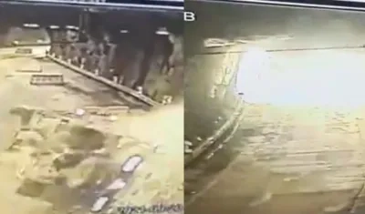 Imágenes del accidente.