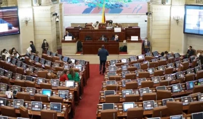 Plenaria de la Cámara de Representantes.