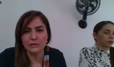 La delegada de la Fiscalía durante la audiencia.