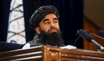 Zabihullah Mujahid, portavoz talibán.