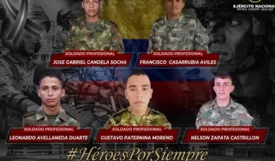 Los soldados asesinados.