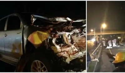 La camioneta de Enrique Vives.