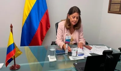 La Vicepresidenta y canciller de Colombia, Marta Lucía Ramírez.