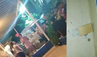 Lugar de los hechos y el talonario con el cual le apuntaba la bolita a su cliente.