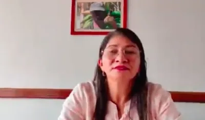 La senadora del Partido Comunes, Sandra Ramírez.