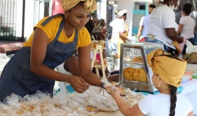 “Fogones del Saber Afro en Barrio Abajo", con fritos, arroces, sancochos, dulces y bollos.