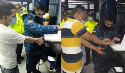 Alias 'Tommy Masacre' y Juan Manuel Borré. 