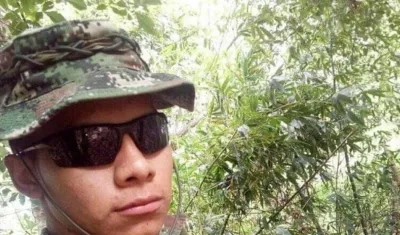 Yeison Pavi, soldado fallecido.