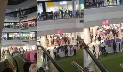 El trágico hecho se registró en el Centro Comercial Viva.
