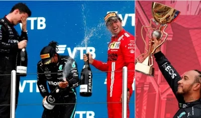  El británico Lewis Hamilton (Mercedes) se hizo con el liderato del Mundial al lograr su victoria cien en la Fórmula 1 en el Gran Premio de Rusia.
