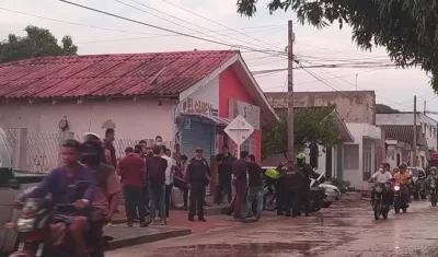Lugar donde ocurrieron los hechos, en el barrio España de Baranoa. 