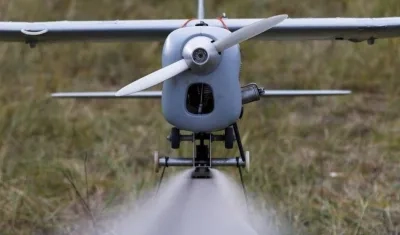 “Orlan 10” de fabricación rusa, el avión no tripulado que ingresó a territorio colombiano.