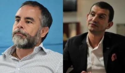 Armando Benedetti y Emilio Tapia.