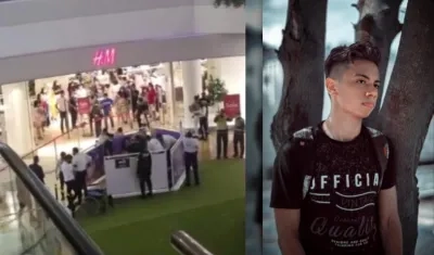 Jaider Mejía Castro se lanzó desde el cuarto piso del centro comercial Viva. 