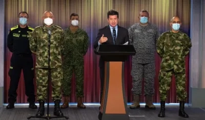 MinDefensa en rueda de prensa