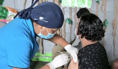 Vacunación contra el Covid-19 en Barranquilla.