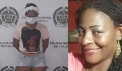 Alias 'Paraca Loca' y lideresa María del Pilar Hurtado.