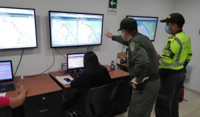 Acompañamiento de la Policía a las rutas de buses. 