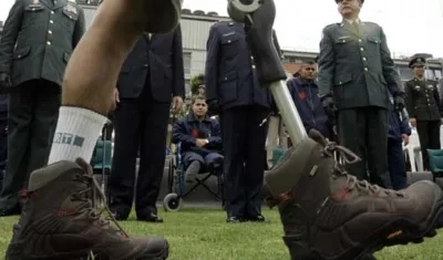 196 soldados han resultados heridos por minas antipersonas. 