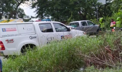 El CTI se encargó de la inspección del cadáver. 