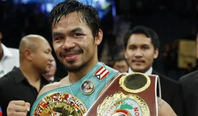 El icono filipino del boxeo Manny Pacquiao.
