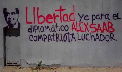 Imagen en Caracas sobre el empresario.