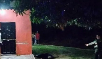 Lugar donde ocurrió el doble crimen. 