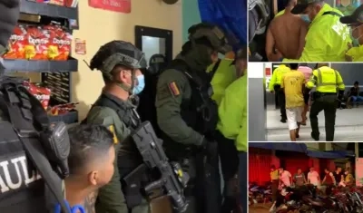 Algunas de las capturas dentro de la operación Contigo Barranquilla contra el crimen organizado.