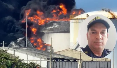 El sargento Javier Solano fue uno de los primeros bomberos que llegaron a atender la emergencia. 