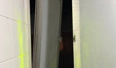 Lugar por donde entraron los ladrones. 