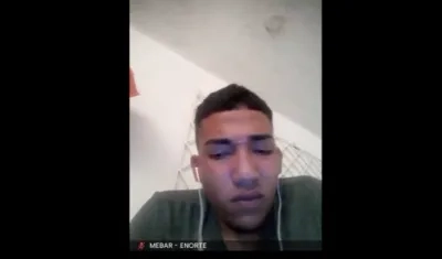 Josué Moreno Rángel durante la audiencia virtual de este jueves. 