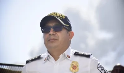 Charles Benavides, director Nacional de Bomberos.