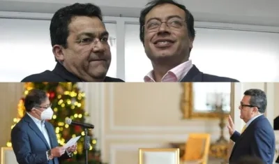 El Presidente de la República, Gustavo Petro y Jaime Dussán.