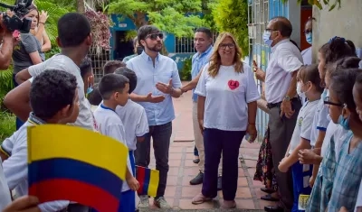 El Alcalde de Barranquilla, Jaime Pumarejo.