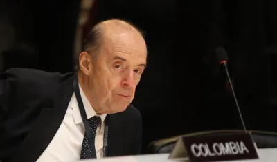 El Canciller de Colombia, Álvaro Leyva.