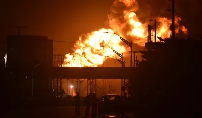 Imagen del incendio.