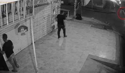 Momento en que ocurrió el accidente en el municipio de Soledad. 